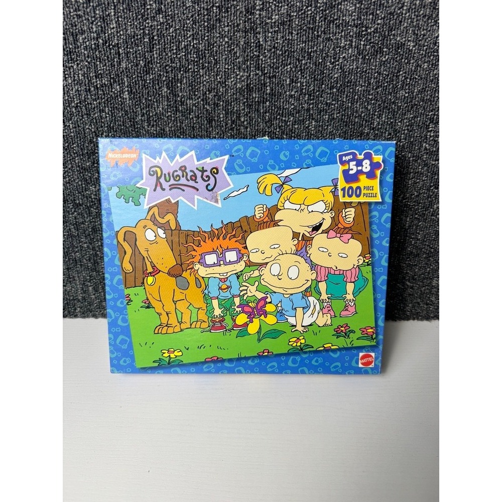 Mattel Rugrats 100 Piece Jigsaw Puzzle Vintage 1997 Tommy Chuckie COMPLETE